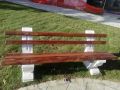 Parkovske betonske klupe sa naslonom