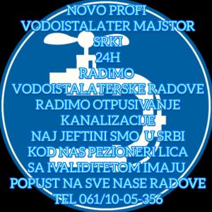 Vodoistalater majstor srki profi majstor