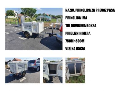 Prikolica za prevoz pasa