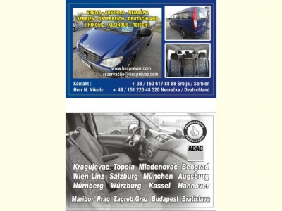 Srbija Nemacka Nikolic kombi bus prevoz