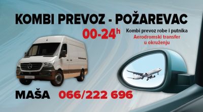 Kombi prevoz Požarevac Srbija - 2026 god
