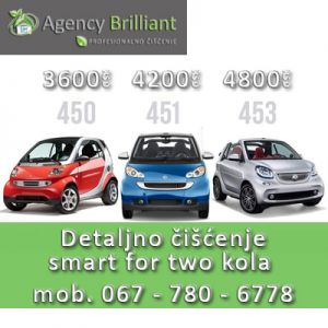 Detaljno čišćenje smart for two kola 360