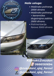 Masinsko poliranje farova