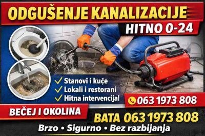 Odgušenje kanalizacije brzo-sigurno
