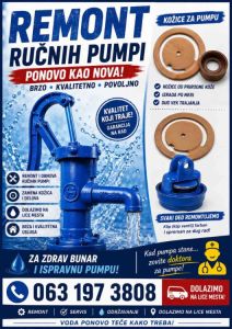 Remont ručnih pumpi i kožice pumpe